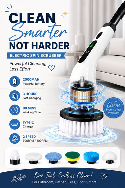 Electric Cleaning Brush 9-in-1