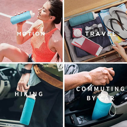 Silicone Folding Water Bottle 600ml