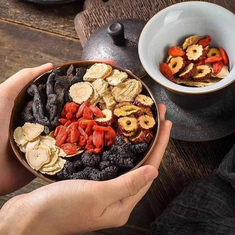 Ginseng Five Treasure Tea box packaging