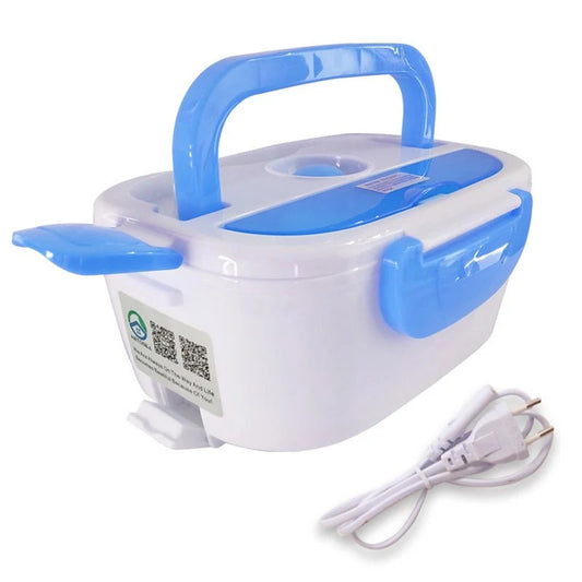 Portable Electric Heater Lunch Box with compartments open