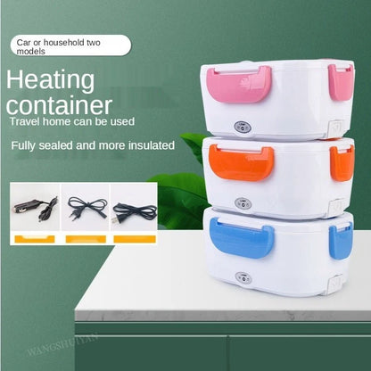 Portable Electric Heater Lunch Box closed, ready to carry