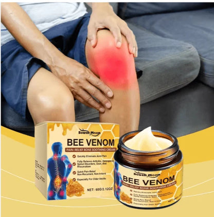 South Moon Bee Venom Soothing Cream being applied