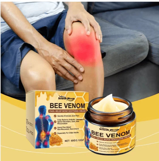 South Moon Bee Venom Soothing Cream being applied